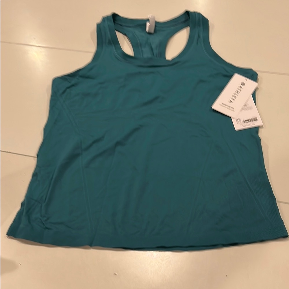 Athleta Teal Racerback Tank Top